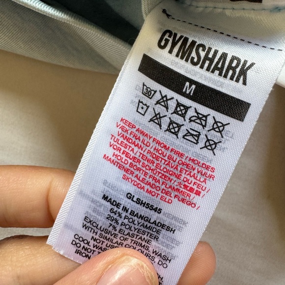 Gymshark Teal and White ombré Shorts size M - Picture 4 of 6